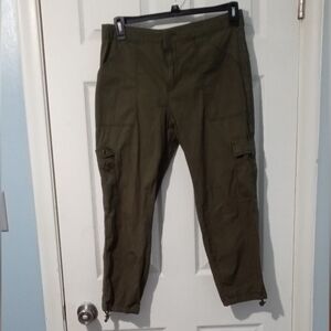 Olive Green Cargo Pants for Women